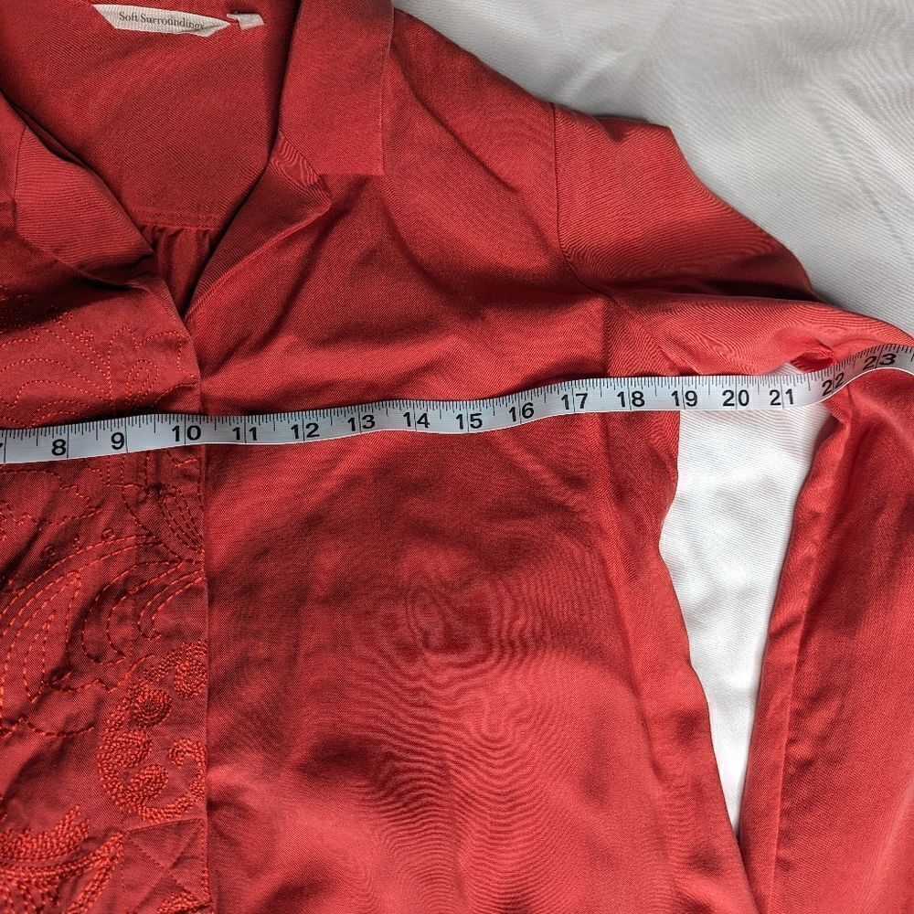 Soft Surroundings Weekender Embroidered Shirt Dress - Picture 9 of 10